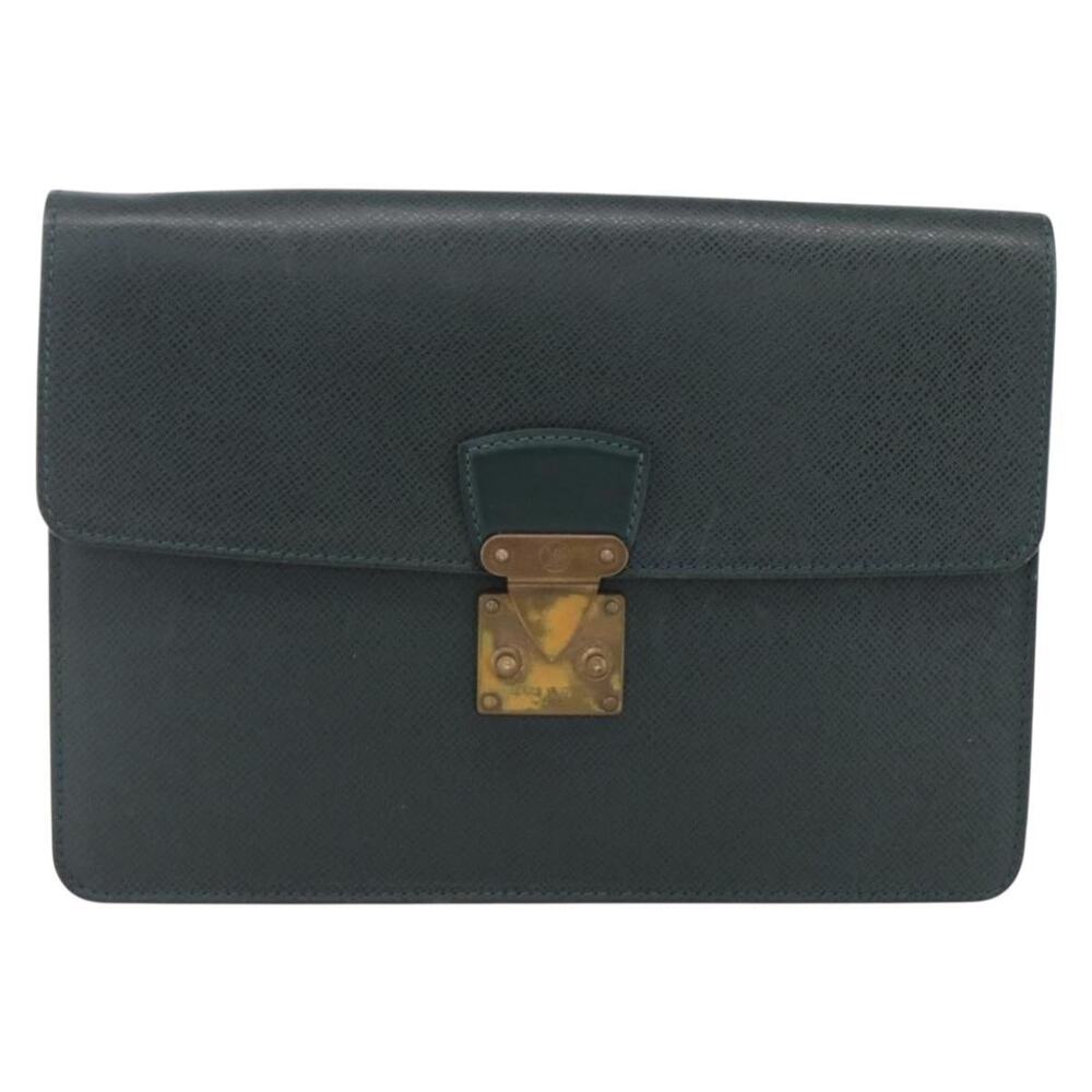 Louis Vuitton Taiga Pochette Kourad Clutch Bag Epicea Green
